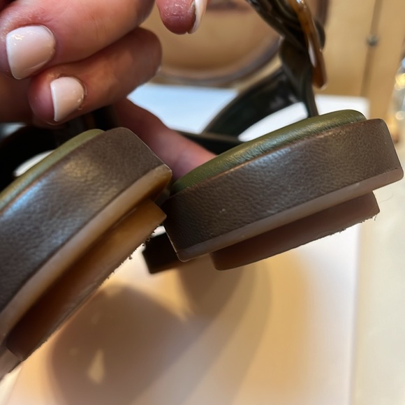 Vince Rexx sandals all leather size 9 new olive - Picture 5 of 14